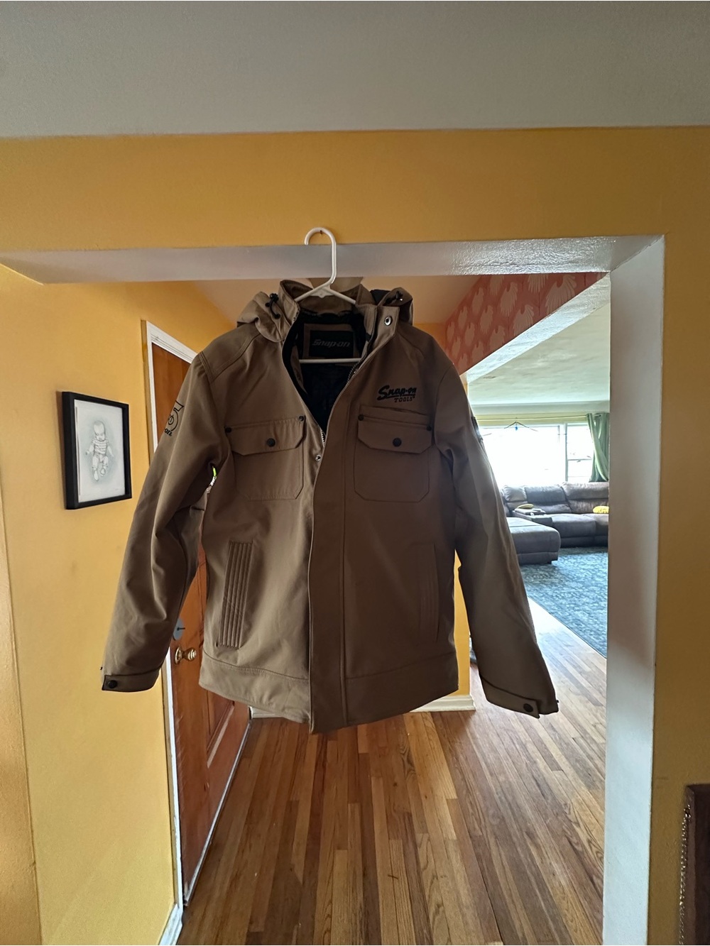 Snapon Men's Hooded Performance Jacket - Tan